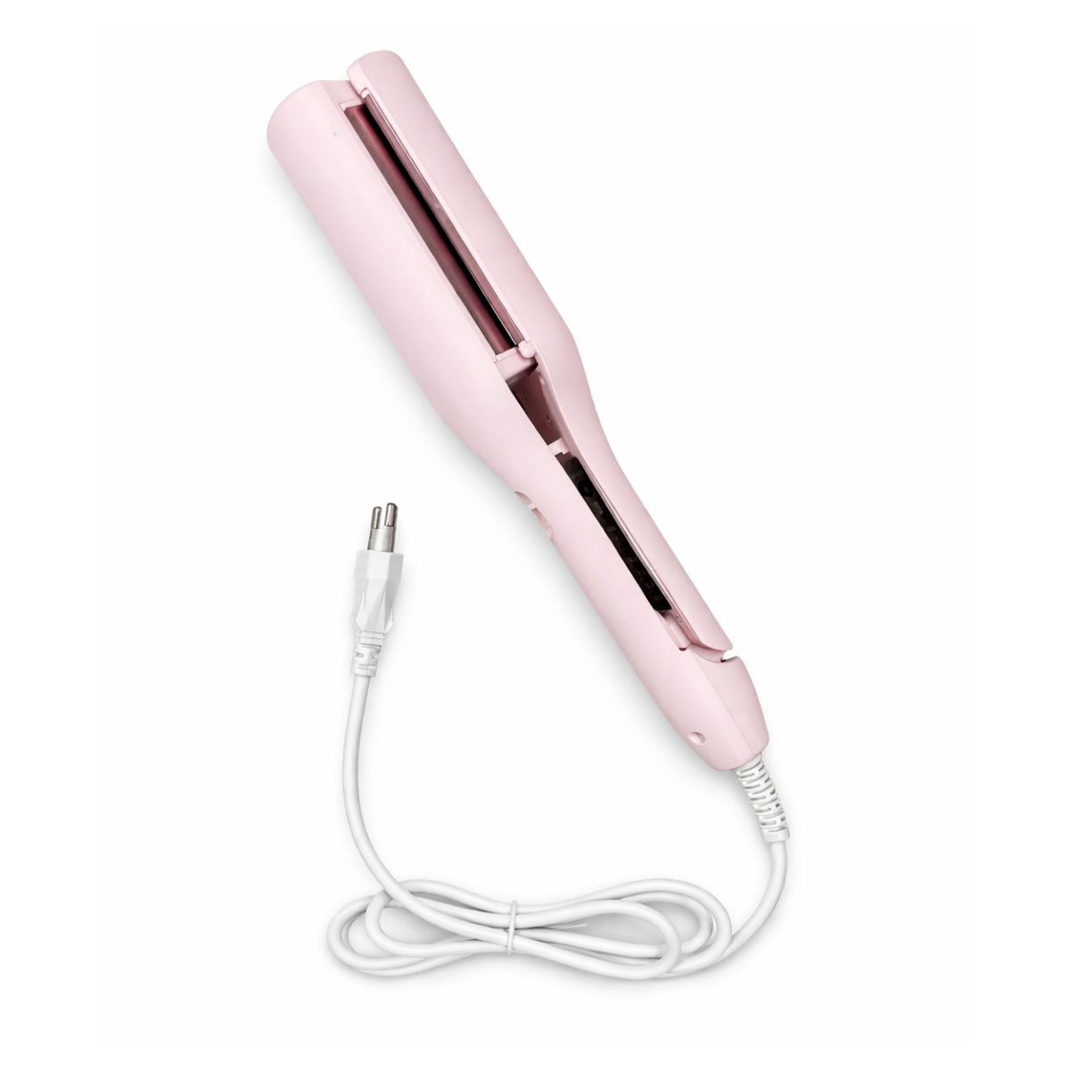 Mini Prancha Alisadora Portátil Cerâmica Rosa Bivolt
